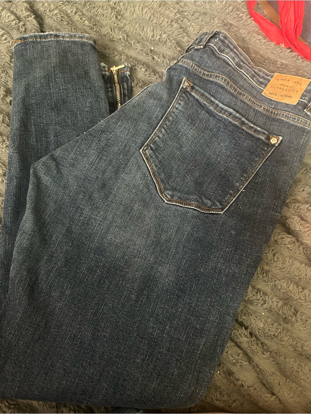 Mango Dark Blue Denim Jeans - Classic skinny leg